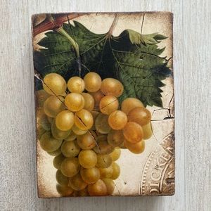 Sid Dickens authentic tile. Retired grapes. 6x8 inches. Excellent condition